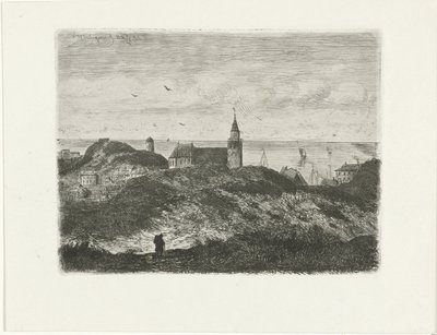 Utsikt over Scheveningen av Joseph Hartogensis