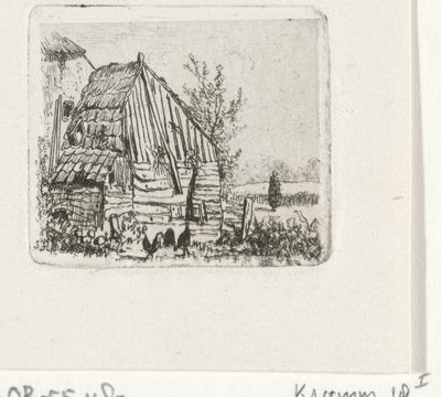 Kyllinger i en låve av Joseph Hartogensis