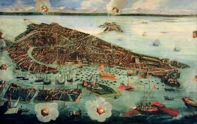 Fugleperspektiv av Venezia av Joseph Heintz der Jüngere