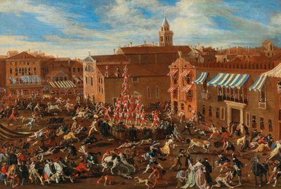 Oksejakten i Campo San Polo av Joseph Heintz the Younger