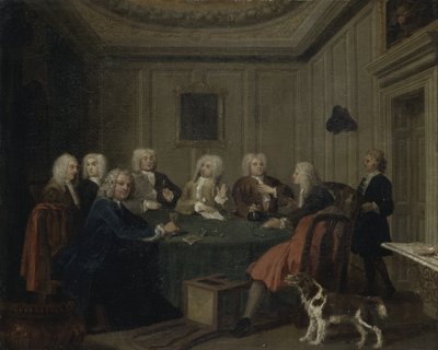 A Club of Gentlemen, ca. 1730 (olje på lerret) av Joseph Highmore