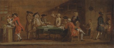 Figurer i en taverna eller kaffebar av Joseph Highmore