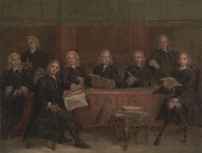 Studer for et gruppeportrett, mellom 1729 og 1730. av Joseph Highmore
