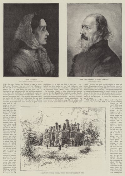 Alfred, Baron Tennyson, poetprisvinner av Joseph Holland Tringham