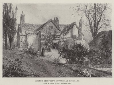 Andrew Marvells hytte ved Highgate av Joseph Holland Tringham