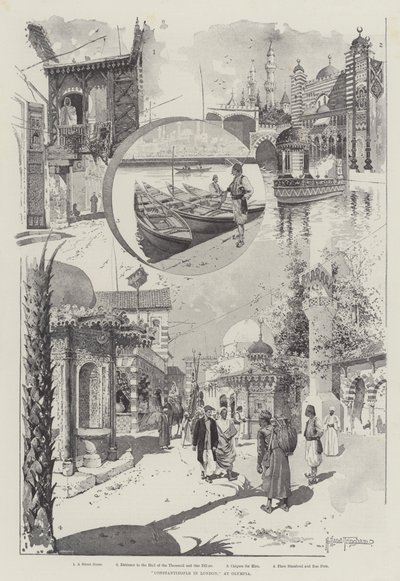 Konstantinopel i London, ved Olympia av Joseph Holland Tringham