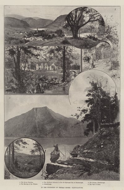 I fotsporene til Thomas Moore, Glendalough av Joseph Holland Tringham