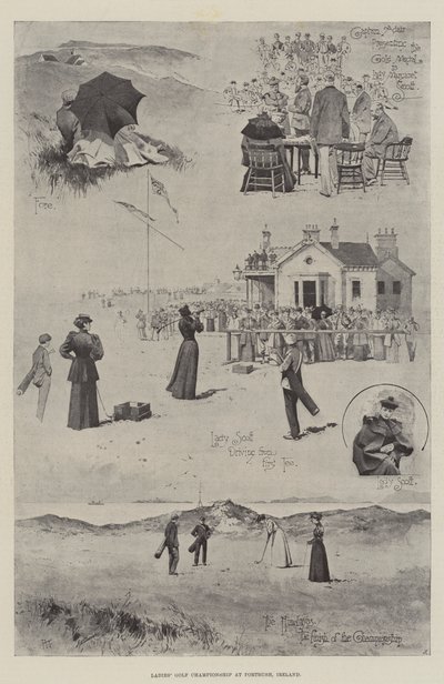 Golfmesterskap for kvinner i Portrush, Irland av Joseph Holland Tringham