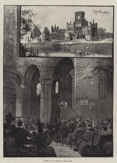 Gjenåpning av Kirkstall Abbey, Leeds av Joseph Holland Tringham