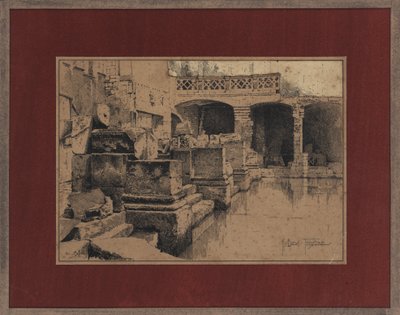 Romersk bad ved Bath av Joseph Holland Tringham