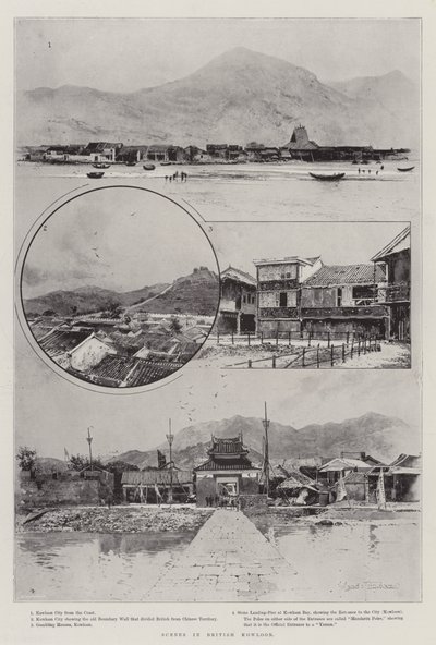 Scener i britiske Kowloon av Joseph Holland Tringham