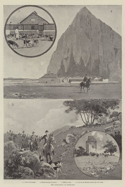 Calpe-jakten, på Gibraltar av Joseph Holland Tringham