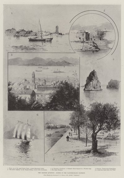 Det kinesiske spørsmålet, scener i Yangtse-Kiang-distriktet av Joseph Holland Tringham