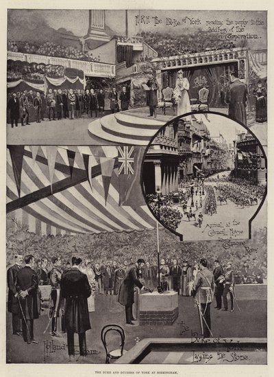 Hertugen og hertuginnen av York i Birmingham av Joseph Holland Tringham