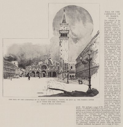 Fall of the Campanile of St Mark