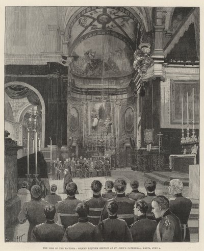 The Loss of the Victoria, Solemn Requiem Service ved St John