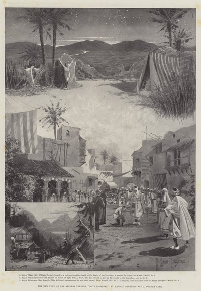 The New Play at Adelphi Theatre, Boys Together, av Haddon Chambers og J Comyns Carr av Joseph Holland Tringham
