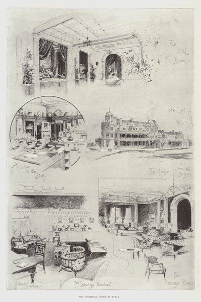 Viceregal Lodge på Simla av Joseph Holland Tringham