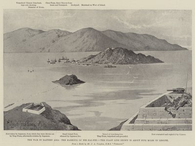 Krigen i Øst-Asia, havnen i Wei-hai-Wei av Joseph Holland Tringham
