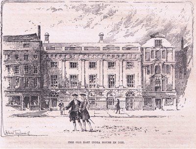 Det gamle Øst-India-huset 1630 e.Kr av Joseph Holland Tringham