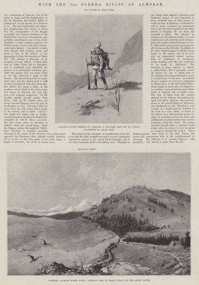 Med de tredje Gurkha-riflene ved Almorah av Joseph Holland Tringham