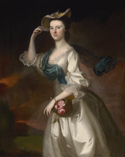 Portrett av Abigail Erving Scott, 1760 av Joseph Jonathan Blackburn