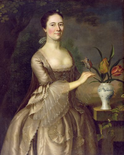 Portrett av en kvinne (kalt fru Davenport) ca. 1762 av Joseph Jonathan Blackburn