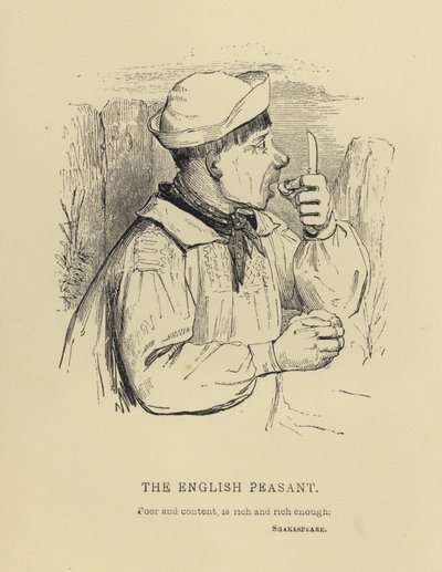 Kenny Meadows: The English Peasant (gravering) av Joseph Kenny (after) Meadows