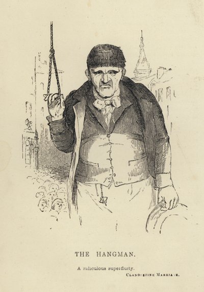 Kenny Meadows: The Hangman (gravering) av Joseph Kenny (after) Meadows