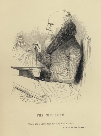 Kenny Meadows: The Old Lord (gravering) av Joseph Kenny (after) Meadows