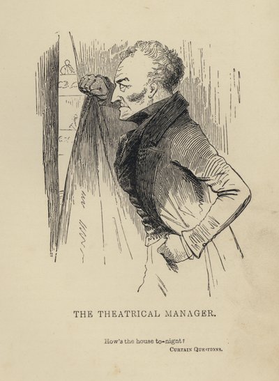 Kenny Meadows: Theatrical Manager (gravering) av Joseph Kenny (after) Meadows
