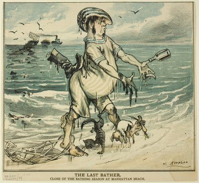 The Last Bather, fra Puck av Joseph Keppler