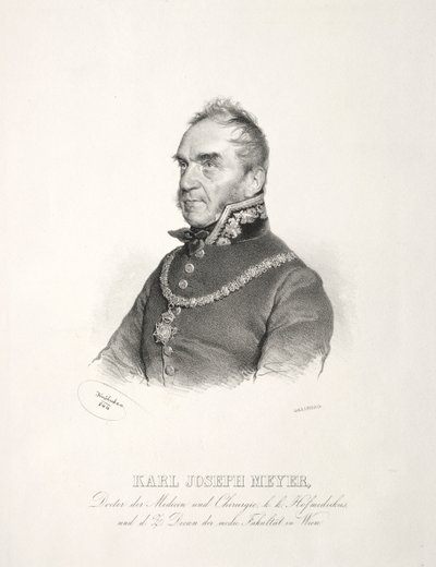 Portrett av Dr. Karl Joseph Meyer, 1844. av Joseph Kriehuber