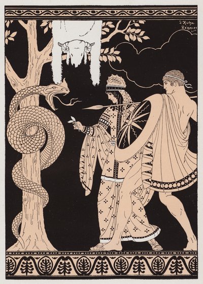 Jason og det gylne skinn (fargelitografi) av Joseph Kuhn-Regnier