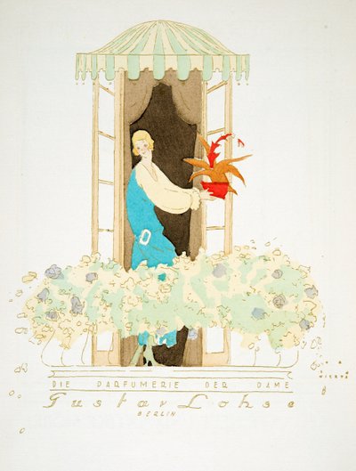 Annonse for Gustav Lohse, Berlin, fra Styl, pub 1922 (stensiltrykk) av Joseph Lambert also Wiertz Wiertz
