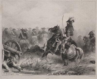 Kavaleriscene av Joseph Louis Hippolyte Bellange