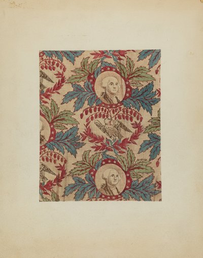 Historisk trykt tekstil, ca. 1940 av Joseph Lubrano
