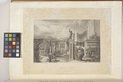 Isola Bella ved Lago Maggiore (gravering på indisk papir, chine collé) av Joseph Mallord William (after) Turner