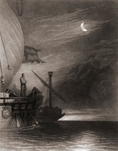 Land oppdaget av Columbus av Joseph Mallord William (after) Turner