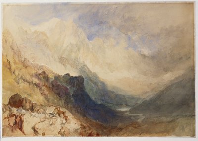 En scene i Val d"Aosta av Joseph Mallord William Turner