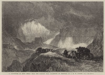 En snøstorm på Mont Cenis av Joseph Mallord William Turner