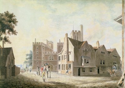 Utsikt over erkebiskopens palass, Lambeth av Joseph Mallord William Turner