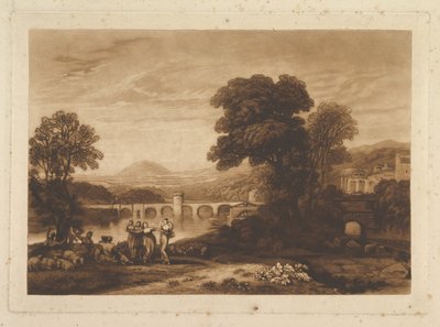Apuleia in Search of Apuleius upublisert plate, Liber Studiorum, 1813-23. av Joseph Mallord William Turner