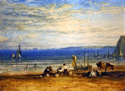 Babbacombe Bay (akvarell på papir) av Joseph Mallord William Turner