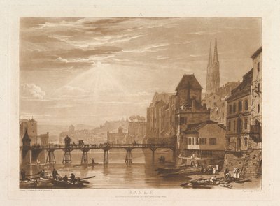 Basle Liber Studiorum, del I, plate 5, 11. juni 1807. av Joseph Mallord William Turner
