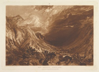 Ben Arthur, Skottland Liber Studio Room, del XIV, plate 2, 1. januar 1917. av Joseph Mallord William Turner