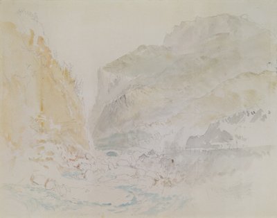 Blue Stream, St. Gothard (akvarell på papir) av Joseph Mallord William Turner