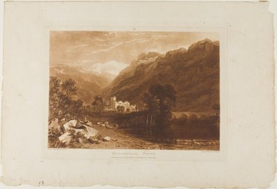 Bonneville, plate 64 fra Liber Studiorum av Joseph Mallord William Turner