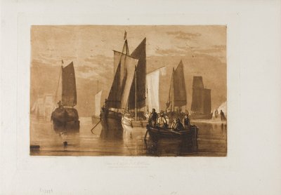 Rolig, plate 44 fra Studieboken av Joseph Mallord William Turner