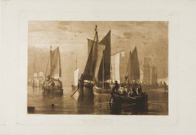 Rolig, plate 44 fra Studieboken av Joseph Mallord William Turner